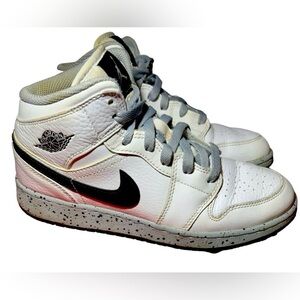 Size 6 Youth - Jordan 1 Mid White Cement 2018